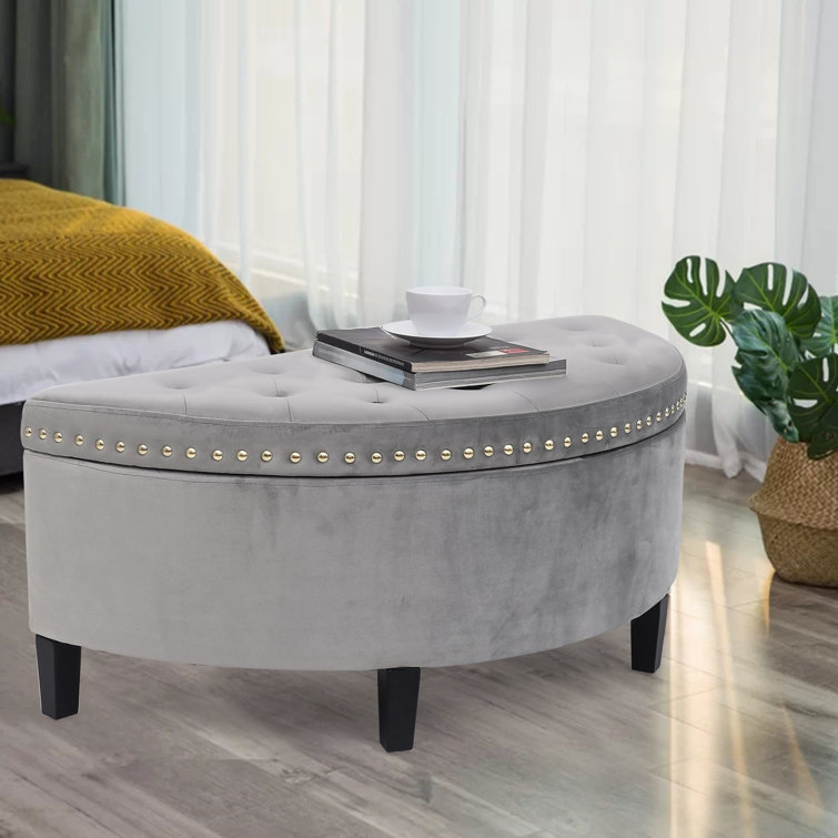Alcott Hill® Roxann Upholstered Flip Top Storage Bench & Reviews